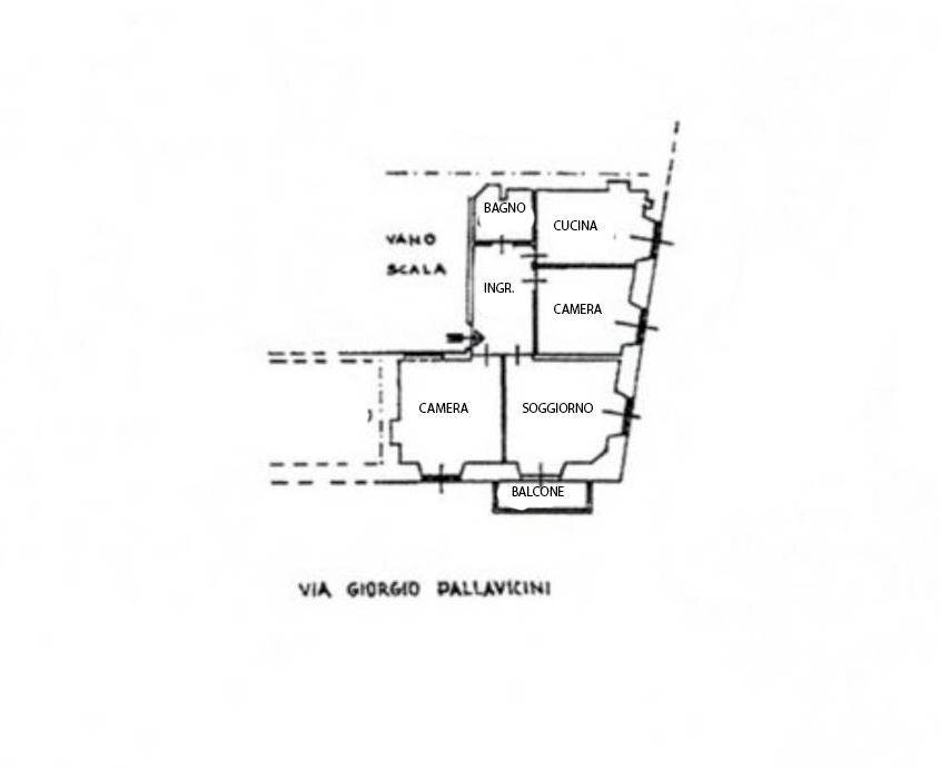 Foto 18 - Trilocale Via Pallavicino, Sanremo - planimetria 1