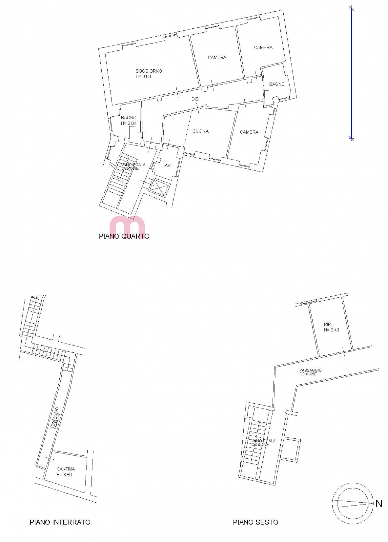 Foto 32 - Quadrilocale Corso Martiri Della Liberta'
 
56, Brescia - planimetria 1