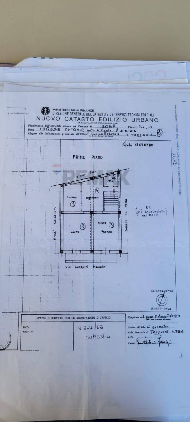 Pianta 2D - Apartment vicolo Tuzj
 
18, Sora - floor plans 1