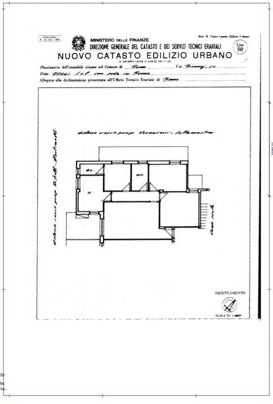 Foto 23 - Appartamento Via Bivongi, Roma - planimetria 1