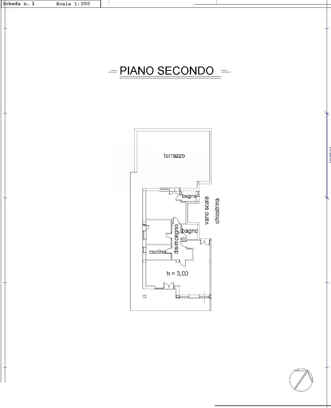 Foto 17 - Trilocale Via dei Villini, Fiuggi - planimetria 1