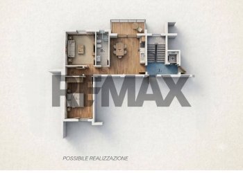 Pianta 3D - Three-room apartment VIA CECOSLOVACCHIA
 
7, Trani - photo 23