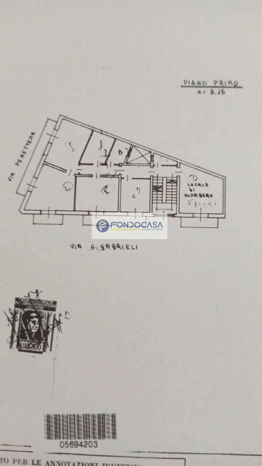 Foto 43 - Quadrilocale Via Giuseppe Gabrieli
 
34, Lecce - planimetria 1