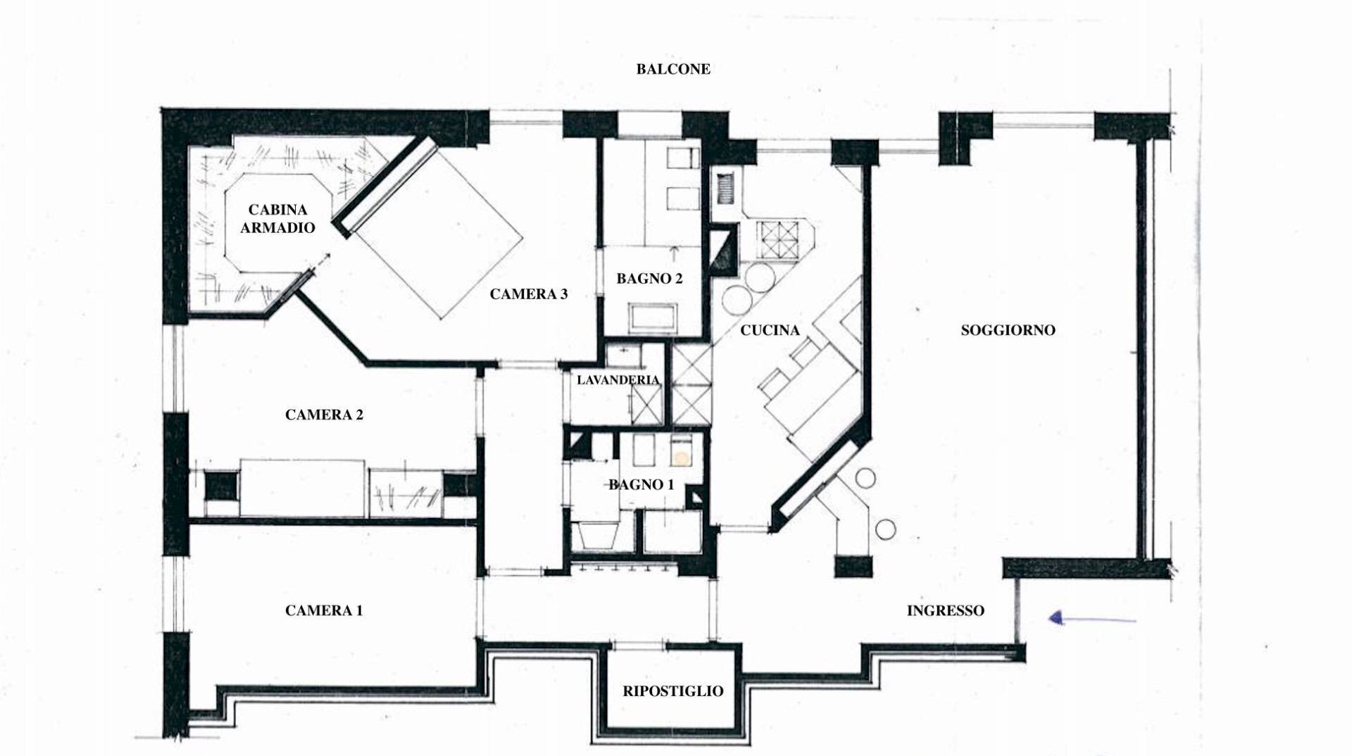 Foto 22 - Apartment Via Giovanni Scheiwiller
 
7, Milano - floor plans 1