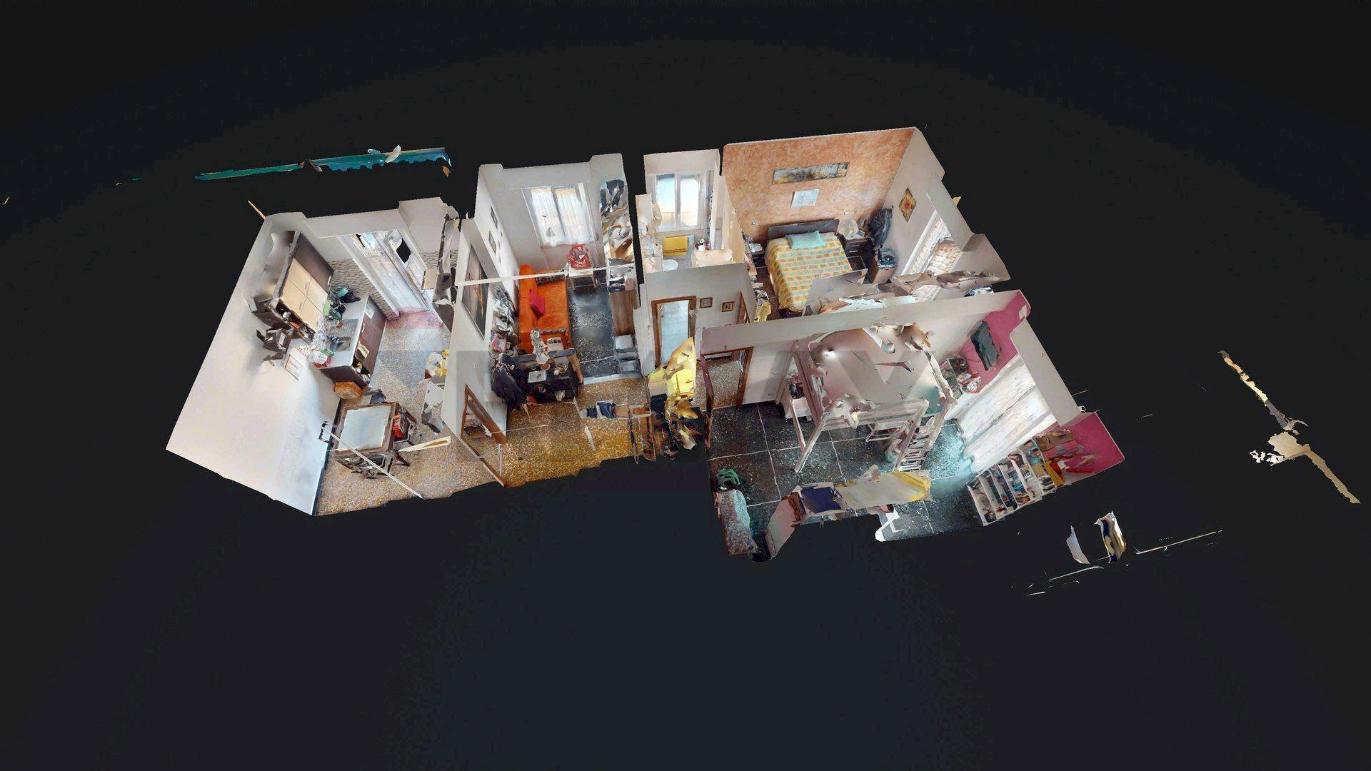 Pianta 3D - Trilocale Via Tortona
 
15, Genova - planimetria 1