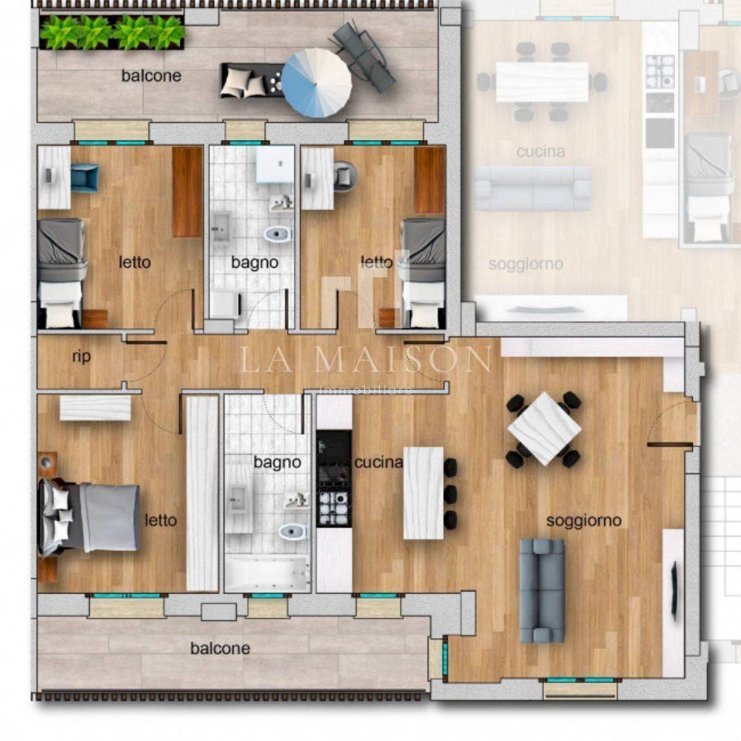 Foto 26 - Four-room apartment Via Porta Napoli
 
71, Campobasso - floor plans 1
