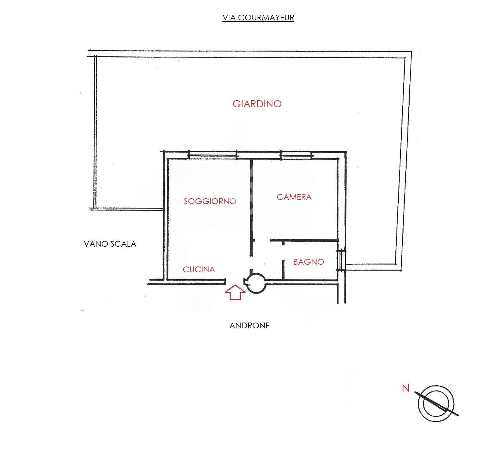 Foto 22 - Bilocale Via Courmayeur
 
25, Roma - planimetria 1