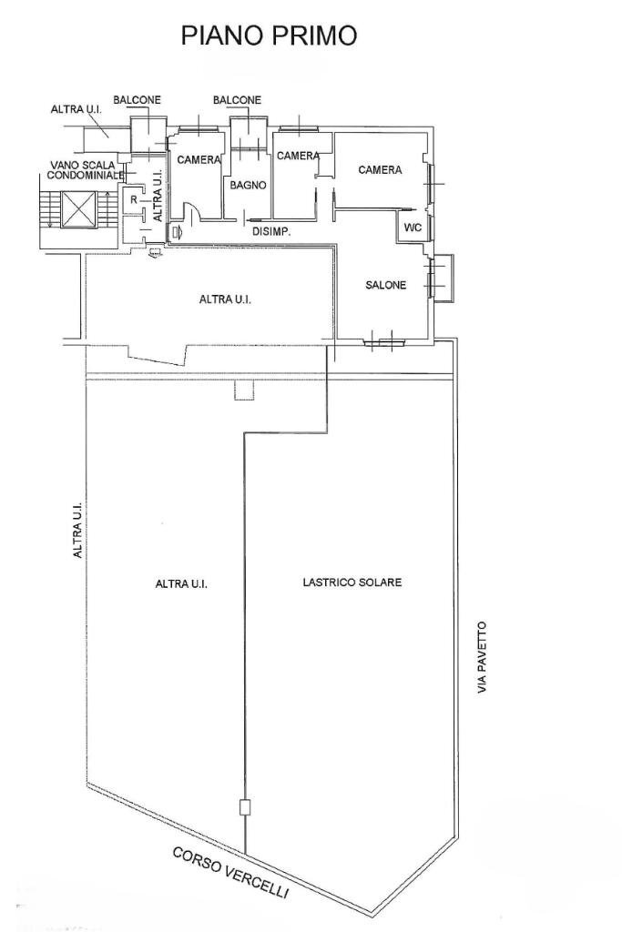 Quadrilocale Via Alcide de Gasperi, Ivrea - planimetria 1