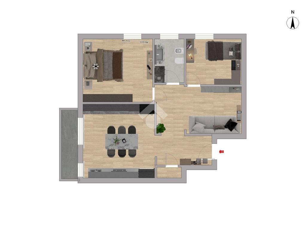 Quadrilocale Via Venezia, San Lazzaro di Savena - planimetria 1