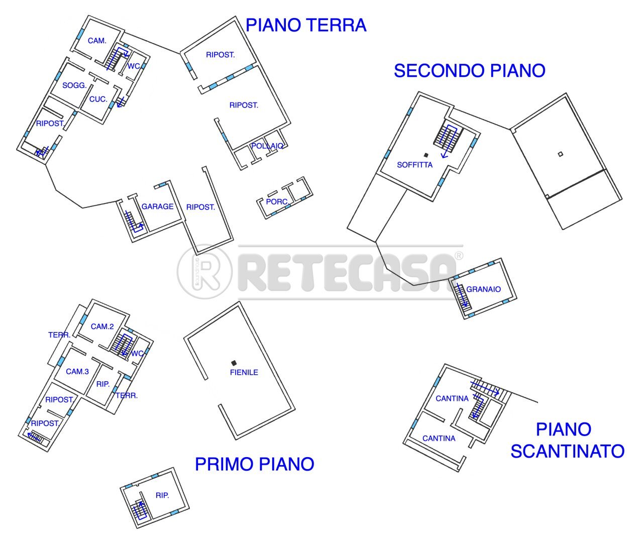PLANIMETRIA - Villa Borgo San Martino 12, Trivignano Udinese - planimetria 1