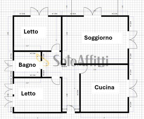 Piantina1.jpg - Apartment Medolla - floor plans 1