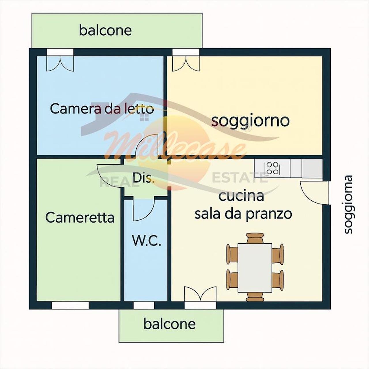 PLANIMETRIA.jpeg - Quadrilocale Via Agostino Fillioley, Siracusa - planimetria 1