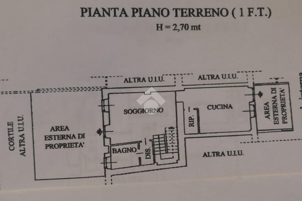 Semi-detached house Via Nino Costa, Front - floor plans 1