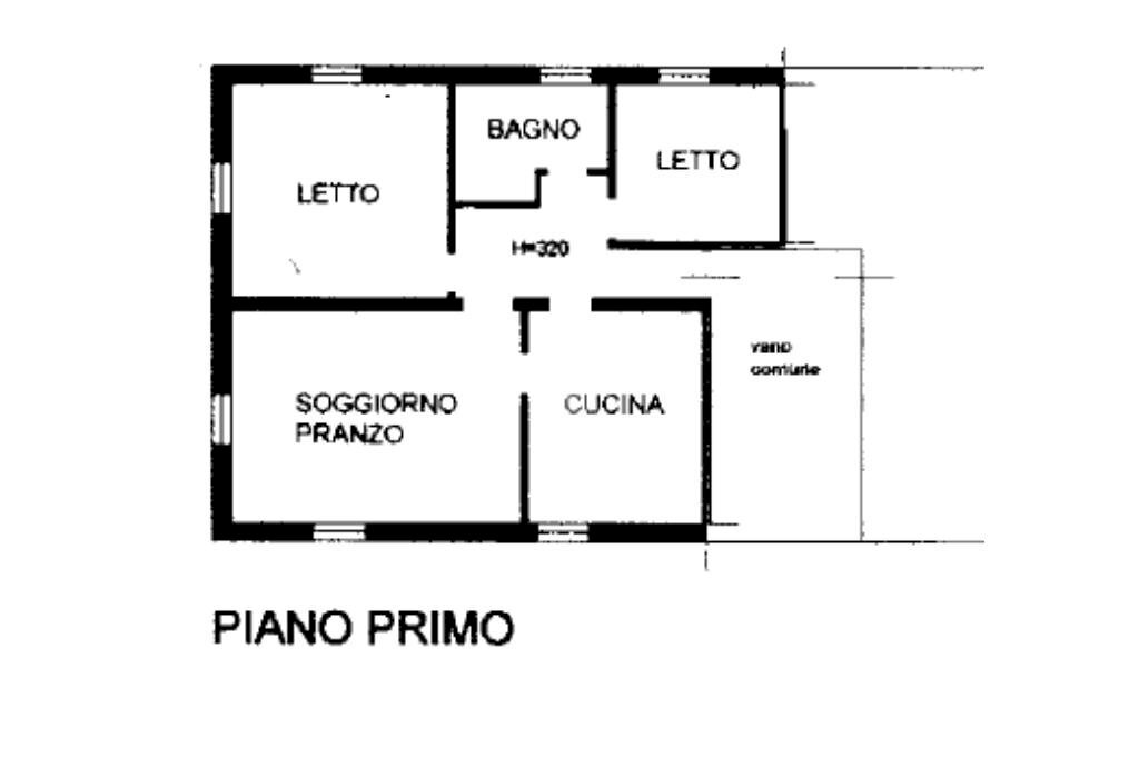 Three-room apartment Via C. Bergamini, San Felice sul Panaro - floor plans 1