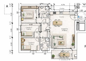 Four-room apartment Vedano al Lambro - photo 23