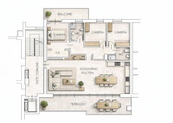 Four-room apartment Vedano al Lambro - photo 21