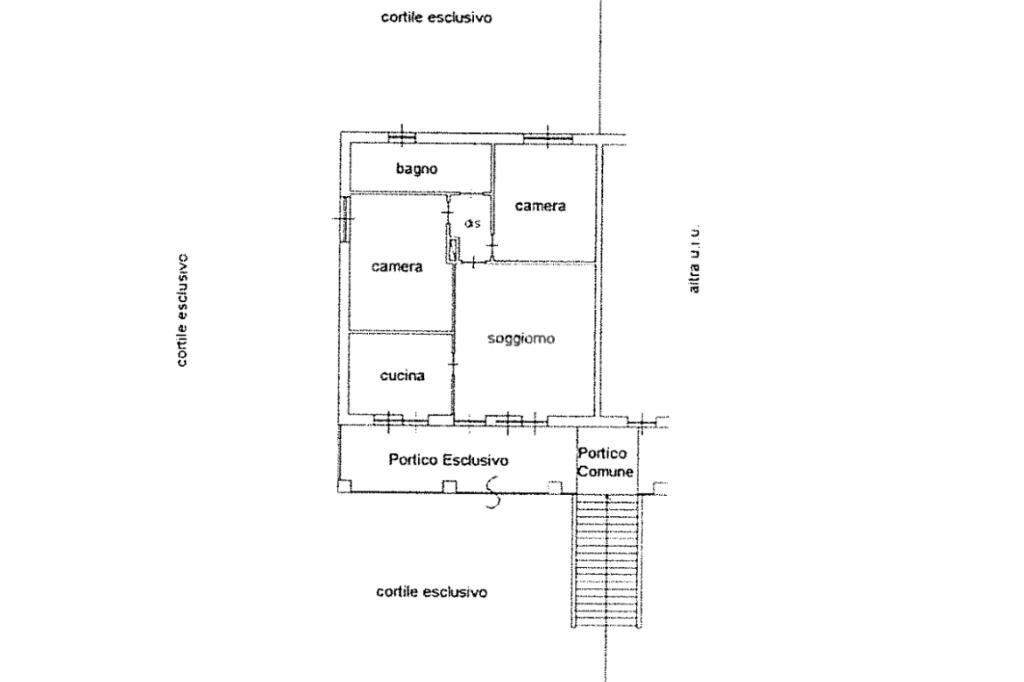 Porzione di casa Strada Rivamare, Moncalieri - planimetria 1