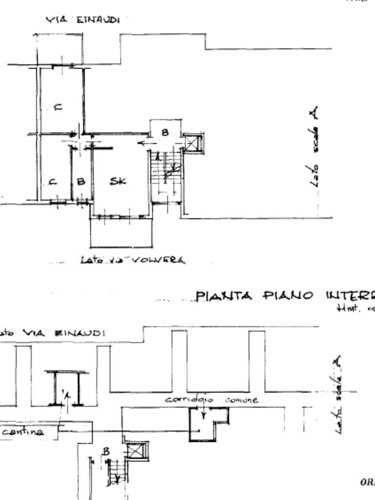 Trilocale Via Luigi Einaudi, Orbassano - planimetria 1