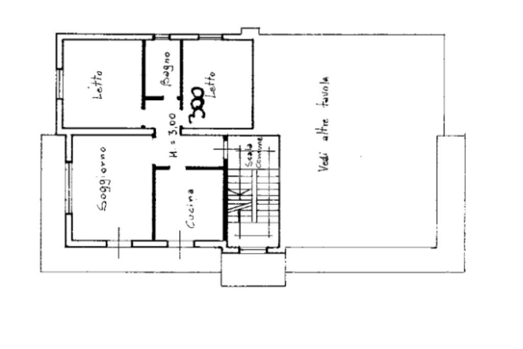 Trilocale Via Monte Cimone, Cesenatico - planimetria 1