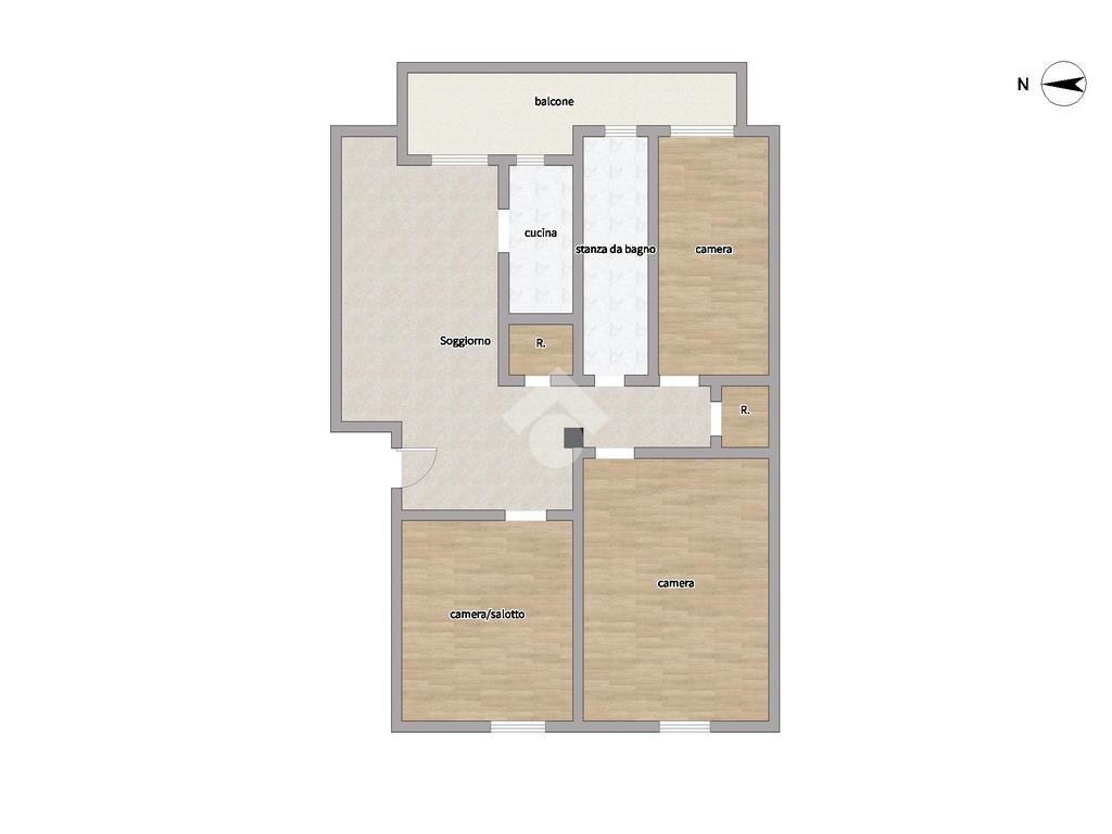 Quadrilocale Via Novara, Milano (zona San Siro) - planimetria 1