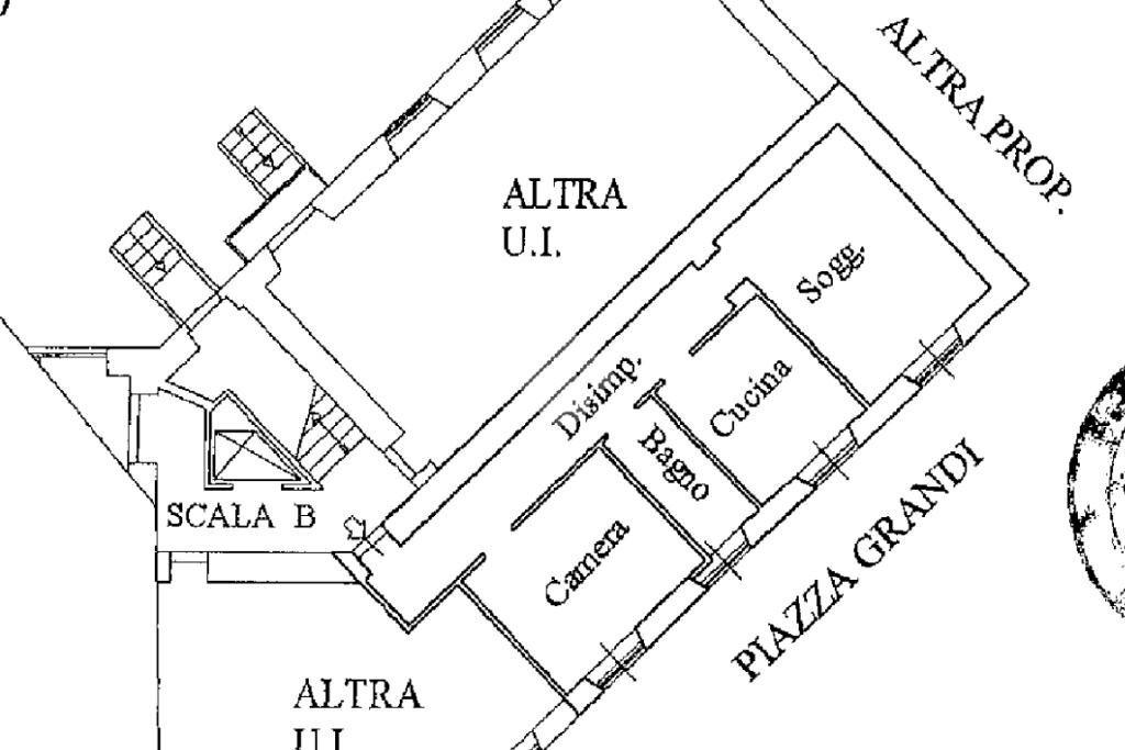 Bilocale Piazza giuseppe grandi, Milano - planimetria 1