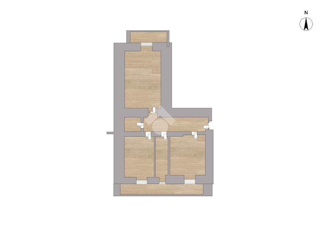 Trilocale Via Dante Di Nanni, Torino (zona Cenisia) - planimetria 1