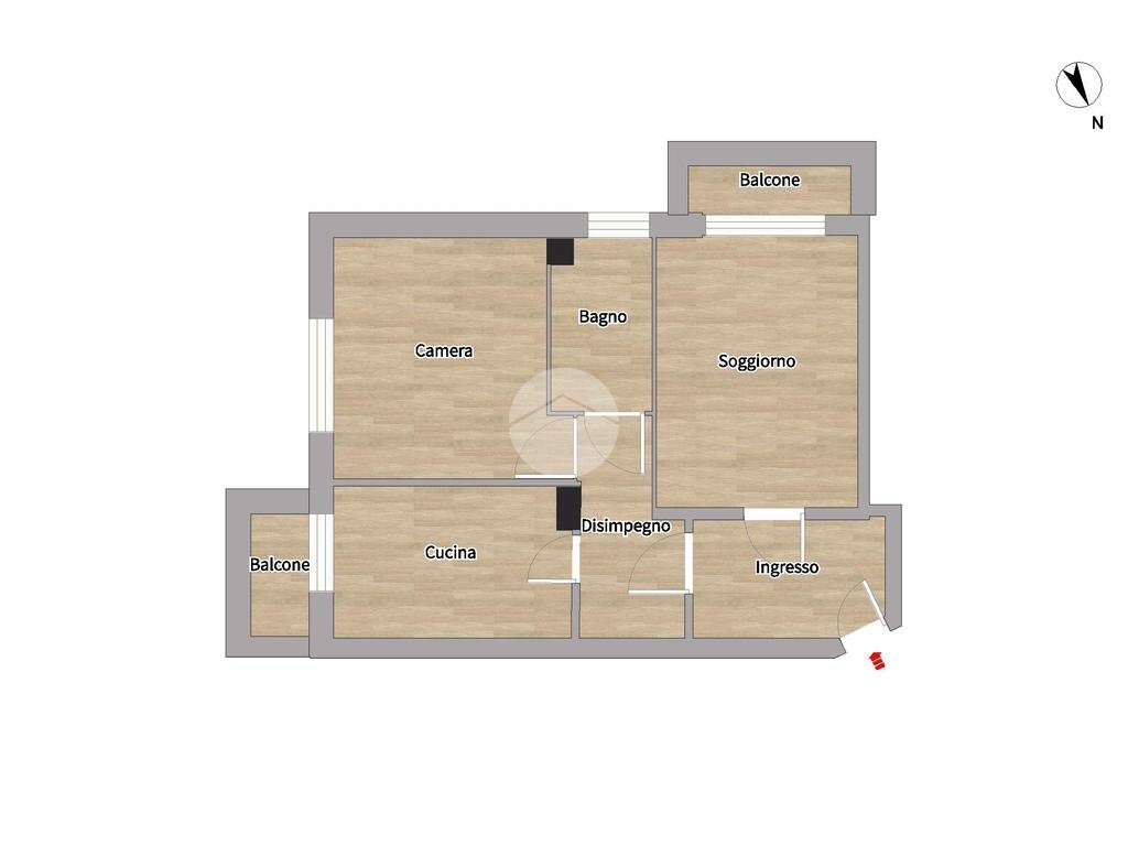 Bilocale Via don giovanni calabria, Milano (zona Cimiano) - planimetria 1