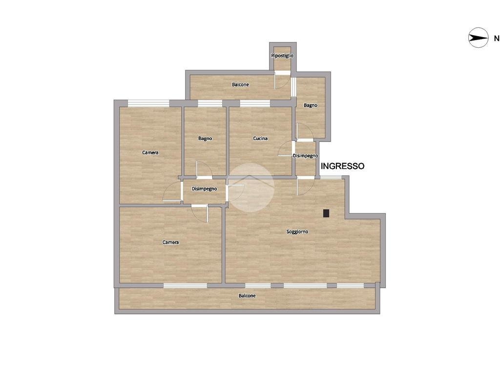 Trilocale Via Maniago, Milano (zona Feltre) - planimetria 1