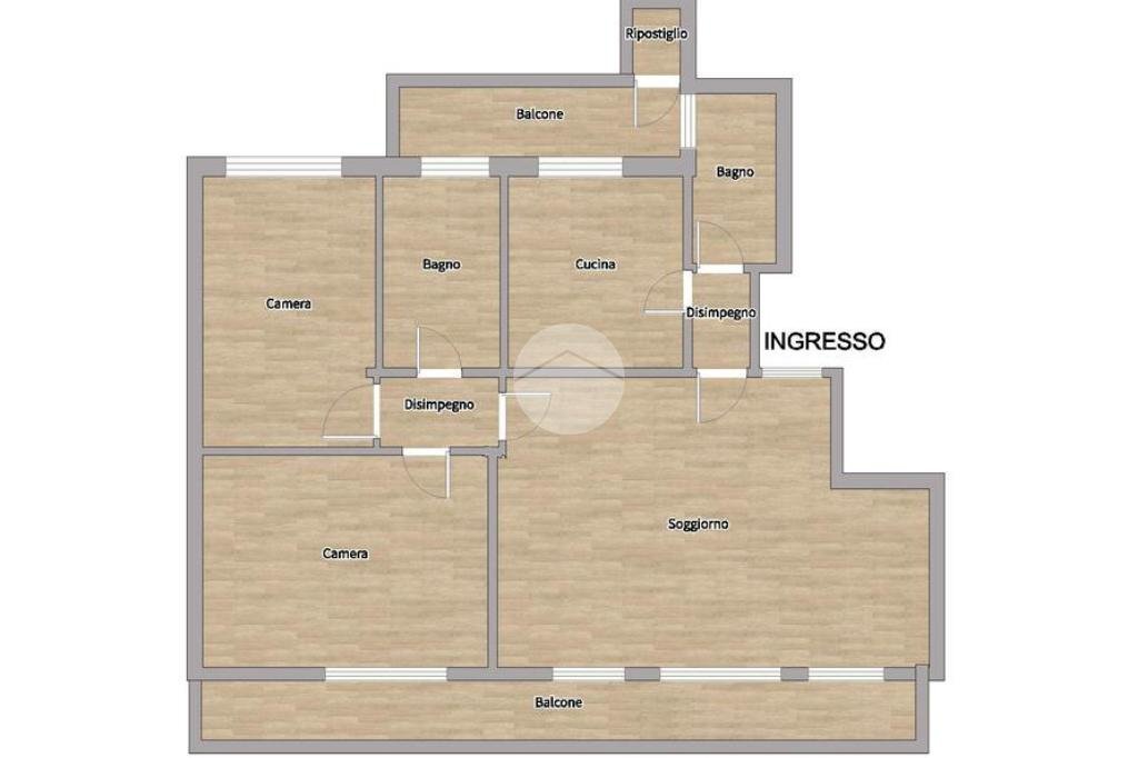 Trilocale Via Maniago, Milano (zona Feltre) - planimetria 1