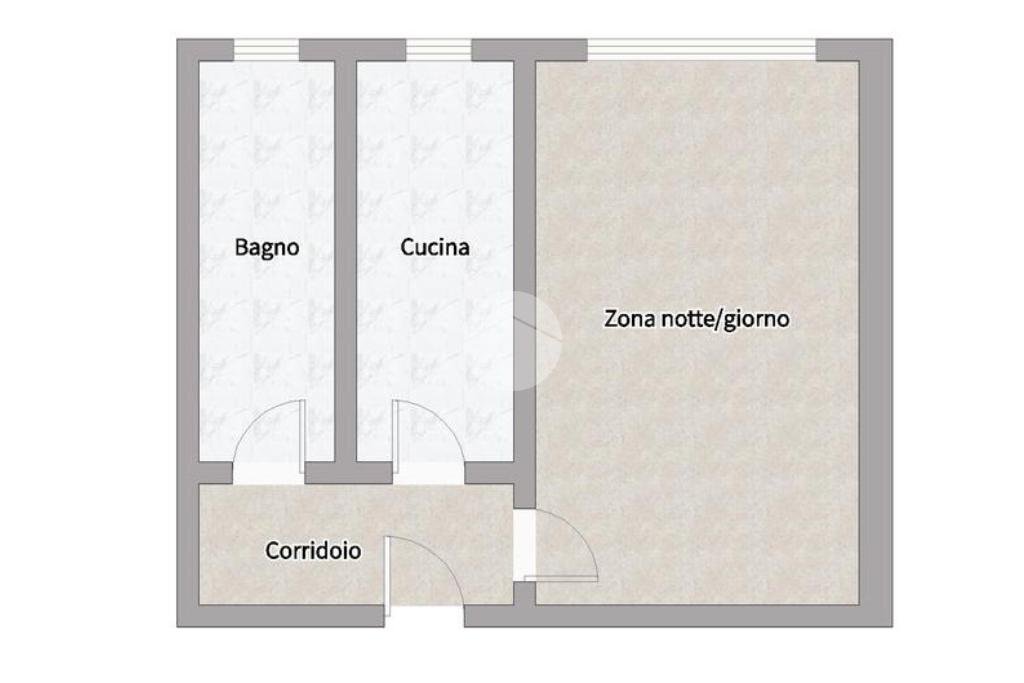 Monolocale Via Privata Battista de Rolandi, Milano (zona Villapizzone) - planimetria 1