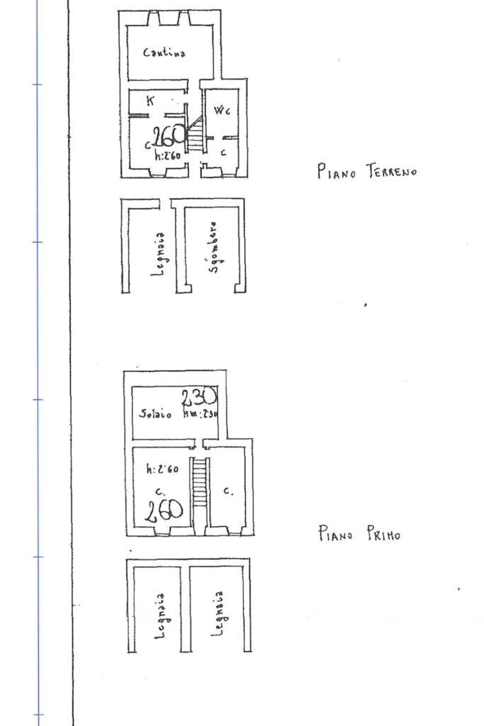 Casa semi indipendente Vicolo Val Rossi, Oviglio - planimetria 1