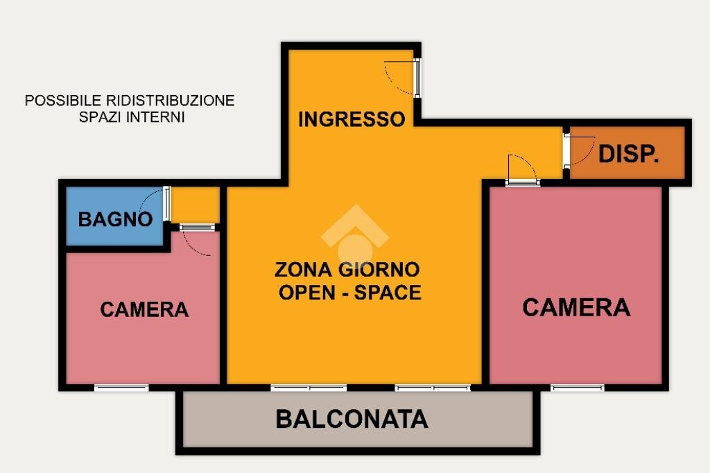 Quadrilocale Via Giovanni Boine, Genova (zona Oregina) - planimetria 1