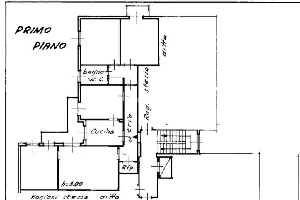Quadrilocale Via Castone di Rezzonico, Parma (zona San Lazzaro) - planimetria 1