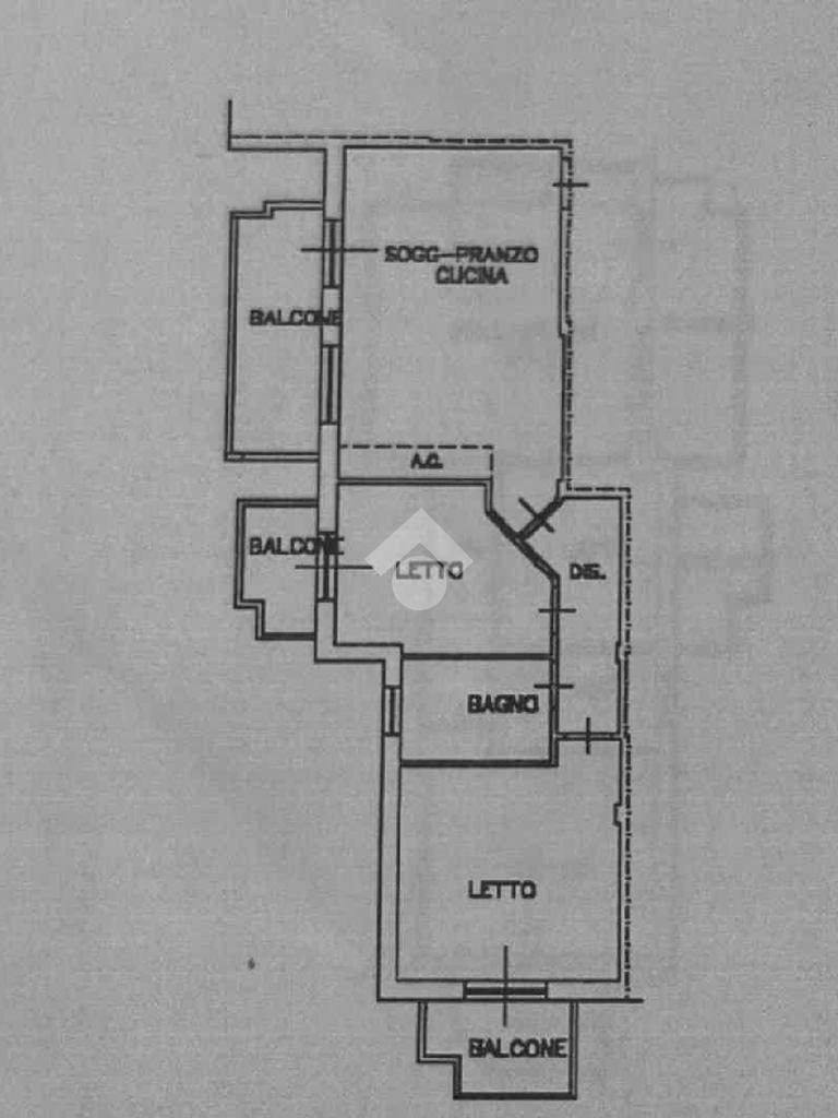 Trilocale Viale Dei Pini, Cesenatico - planimetria 1