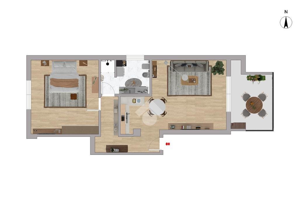 Bilocale Via Osoppo, Paderno Dugnano - planimetria 1