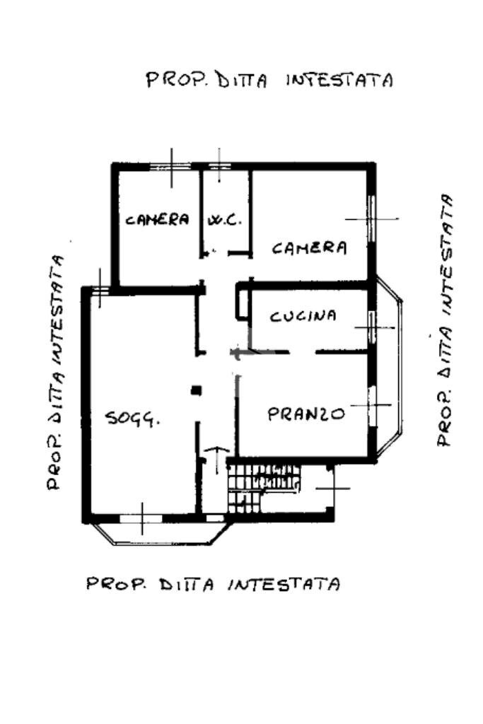 Three-room apartment Via L. Cadorna, Cormano - floor plans 1