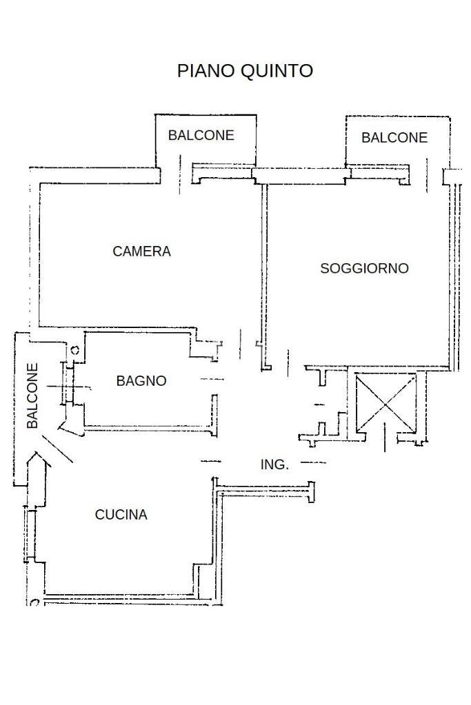 Trilocale Corso Re Umberto, Verzuolo - planimetria 1