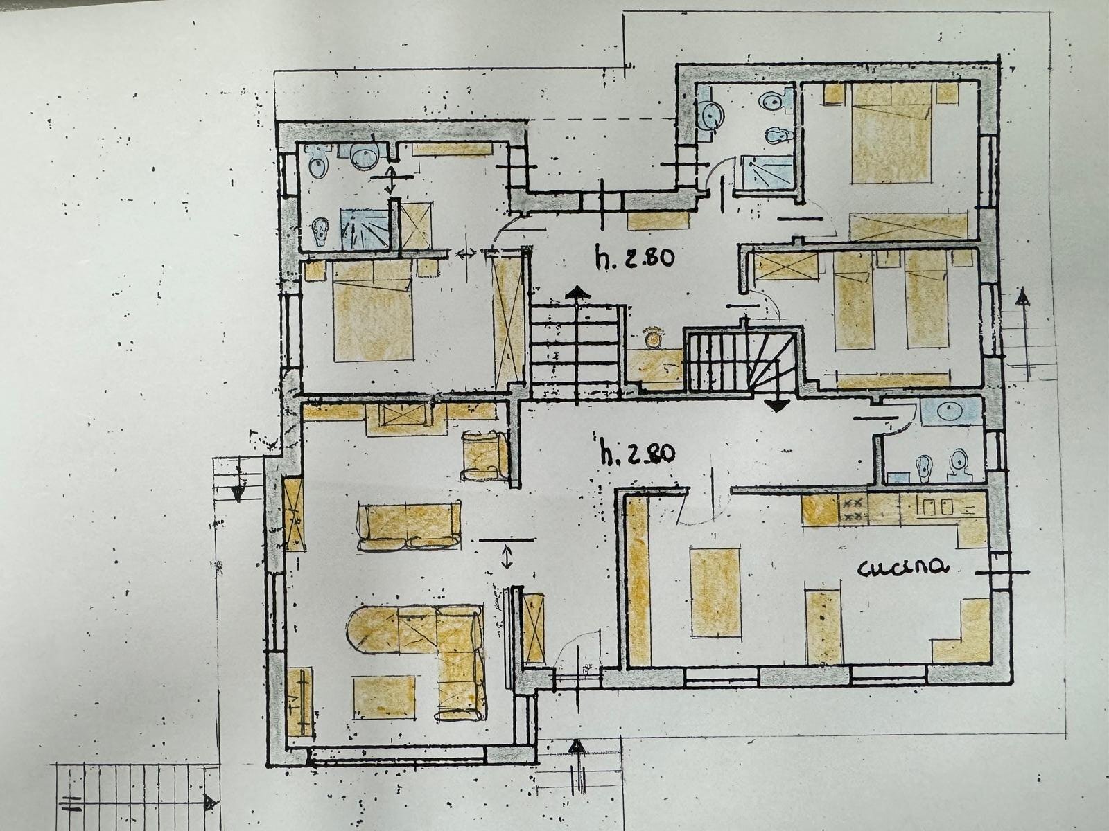 Villa borgata boiussa, 11, Villar Pellice - floor plans 1