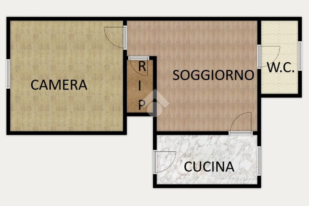 Trilocale Via Grottin, Busalla - planimetria 1