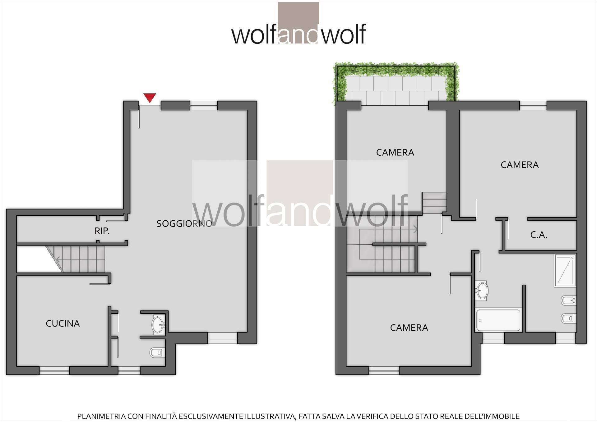 Foto 37 - Villa a Schiera Via Pionieri della Croce Rossa
 
10, Siziano - planimetria 1