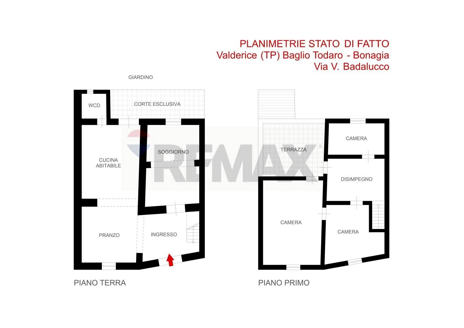 Planimetria - Independent house Via Badalucco
 
20, Valderice - floor plans 1