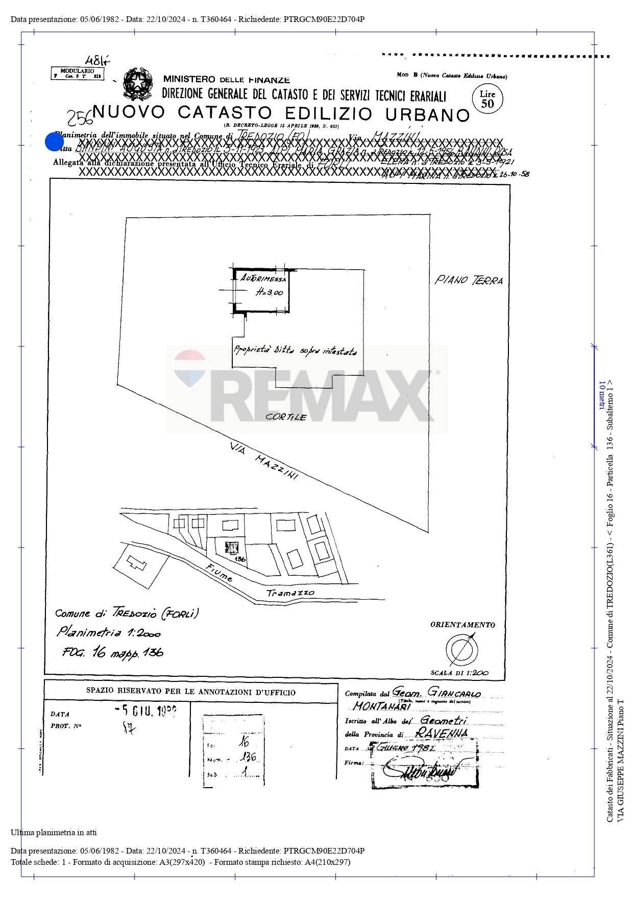 Pianta 2D - Casa semi indipendente VIA MAZZINI
 
12, Tredozio - planimetria 1