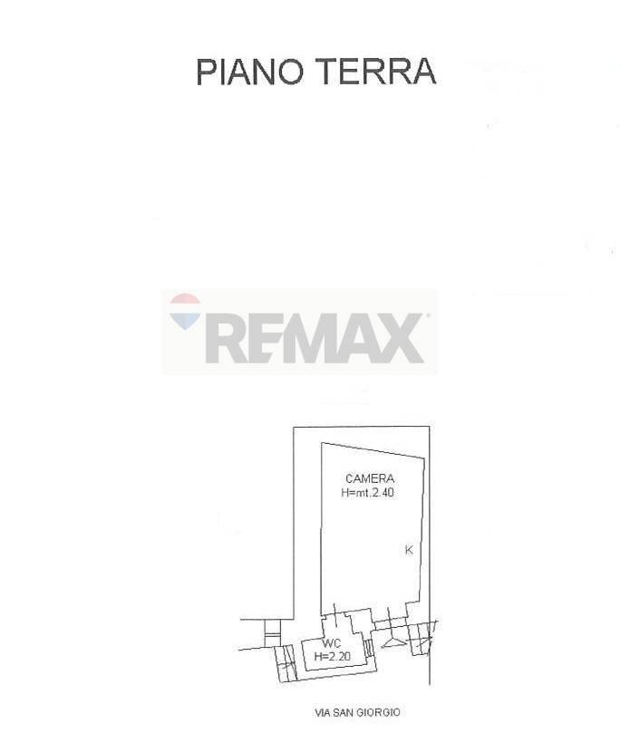 Pianta 2D - Monolocale Via San Giorgio
 
17, Vieste - planimetria 1