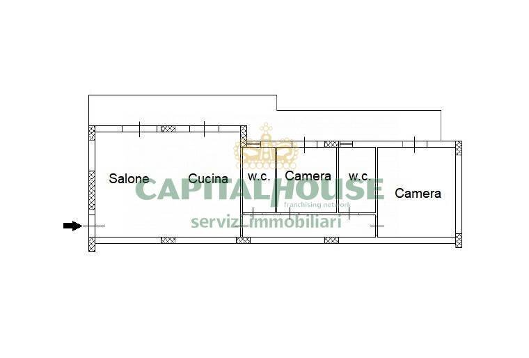 Foto 21 - Trilocale Via Patturelli, San Nicola la Strada - planimetria 1