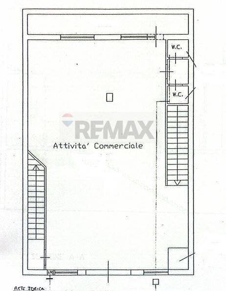 Pianta 2D - Locale Commerciale Via Consolare
 
141, Bagheria - planimetria 1