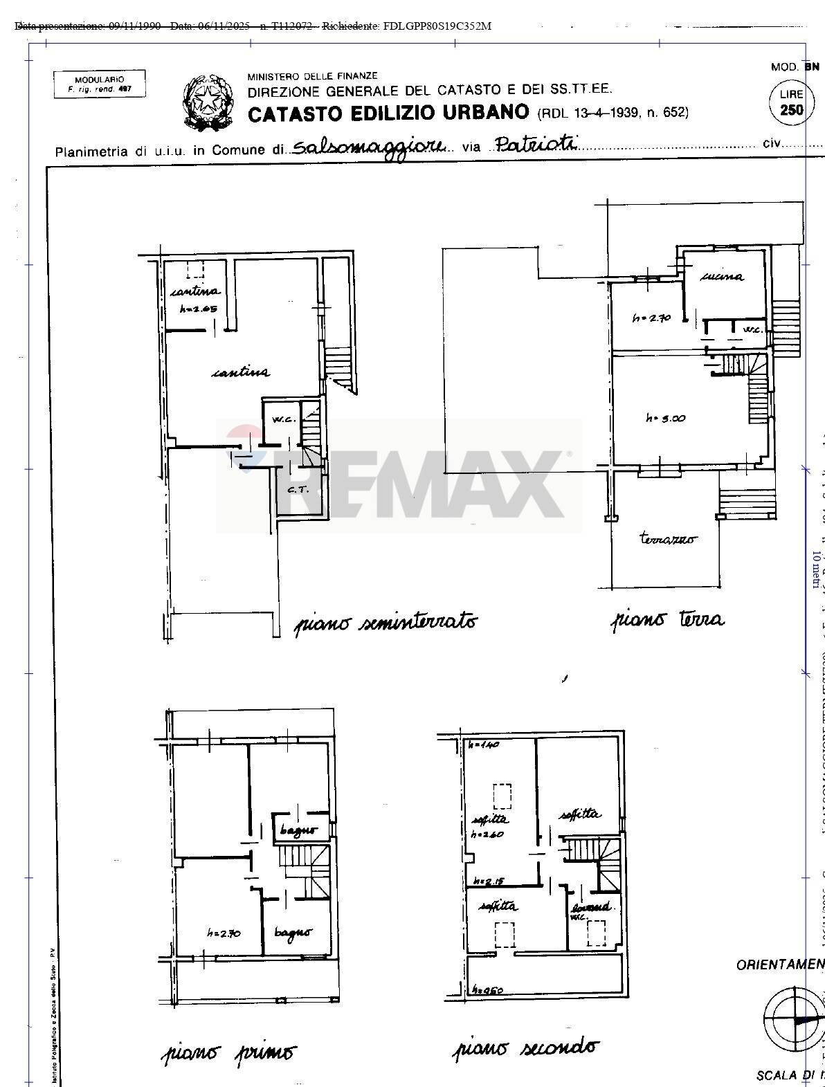 Planimetria - Semi-detached house Via Patrioti
 
48, Salsomaggiore Terme - floor plans 1