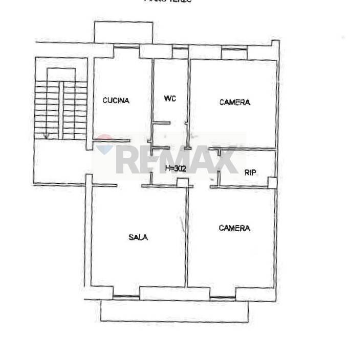 Pianta 2D - Appartamento via San Giovanni
 
46, Campobasso - planimetria 1