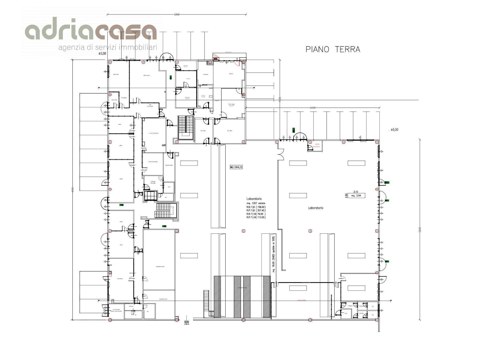 Foto 1 - Capannone Via Bellini, Cattolica - planimetria 1