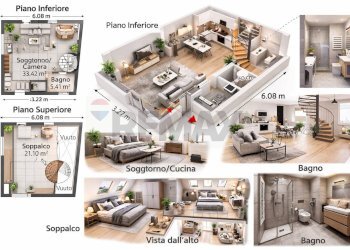 Pianta 3D - Rustico Piazza Italia
 
61, Parma - foto 14