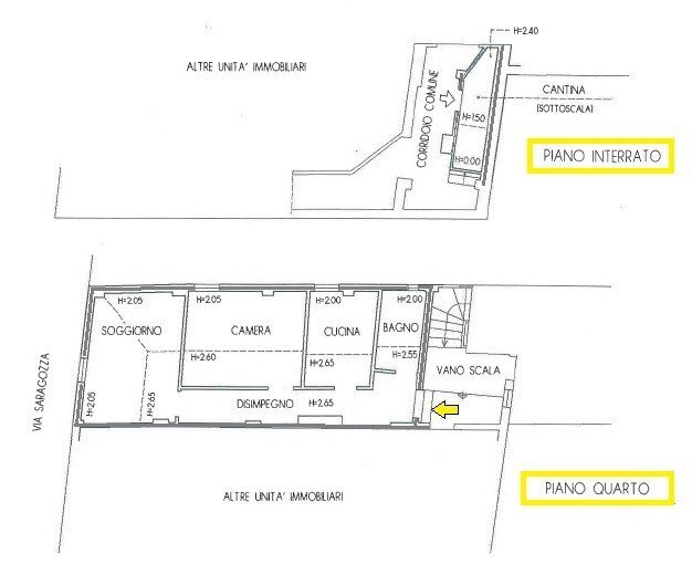 Trilocale Bologna (zona Colli) - planimetria 1
